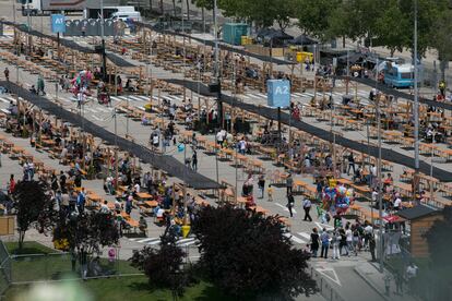 Las instalaciones para celebrar San Isidro, en Ifema.
