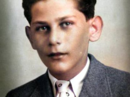 Jirí Popper, con el pin de la Real Sociedad.