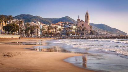 Vista de la localidad barcelonesa de Sitges.