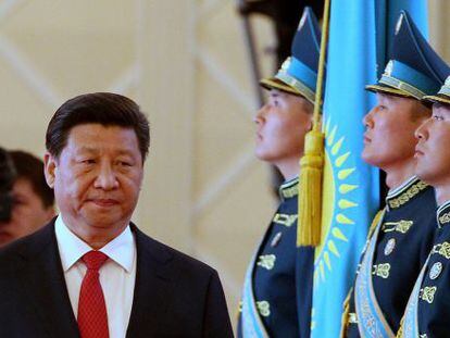 El presidente chino, Xi Jinping, este jueves en Kazajistán.