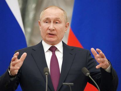 El presidente ruso, Vladímir Putin, en el Kremlin.