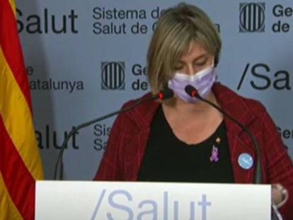 La consejera de Salud de la Generalitat, Alba Vergés.