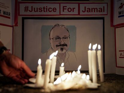 Una vigilia en Washington en memoria del periodista asesinado Jamal Khashoggi, el pasado 2 de octubre de 2019, al cumplirse un año de la muerte.