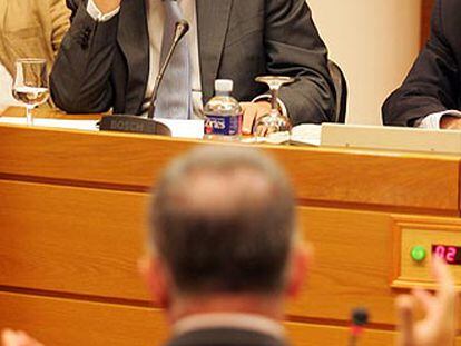 José Vicente Dómine, director de Transportes de la Generalitat valenciana, en la comisión de investigación parlamentaria.