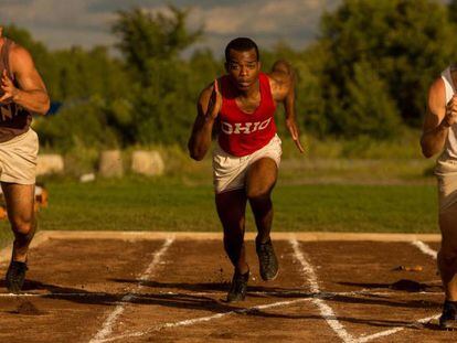 Stephan James, como Jesse Owens en &#039;El h&eacute;roe de Berl&iacute;n&#039;.