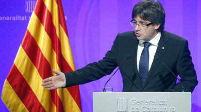 El presidente de la Generalitat, Carles Puigdemont.