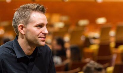 Max Schrems en la Corte de Justicia de Luxemburgo, el 6 de octubre de 2015.
