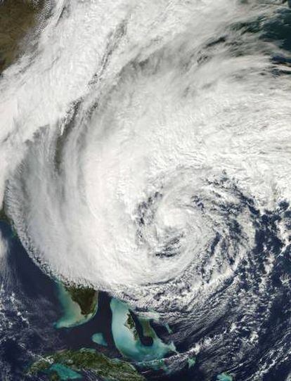 Imagen del hurac&aacute;n &#039;Sandy&#039;, que azot&oacute; la coste este de EE Uu en 2012. 