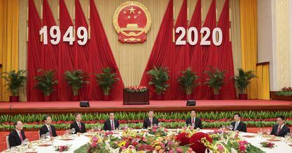 Cumbre del partido comunista chino para conmemorar el 71 aniversario de su fundación.