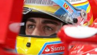 Fernando Alonso en el Gran Premio de Brasil