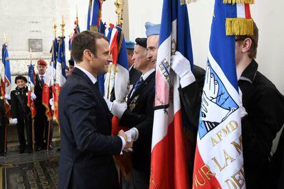 Macron, en su proclamaci&oacute;n como jefe del Estado y de las Fuerzas Armadas.