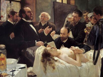 'Antes de la operación' de Henri Gervex, 1887, expuesto en el Museo Orsay de París.