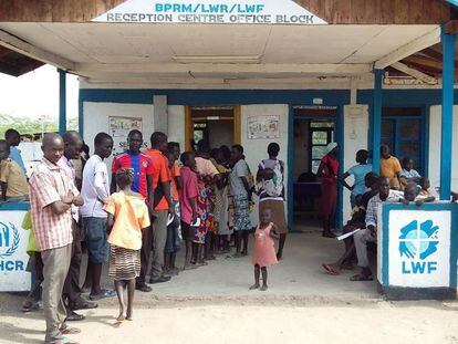 Centro de registro del campo de refugiados de Kakuma (Kenia)