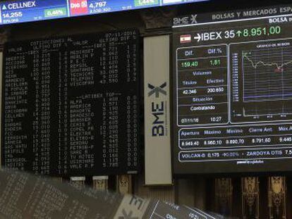 El Ibex retoma las subidas con el euro en mínimos frente al dólar