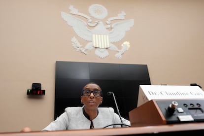 La rectora de Harvard, Claudine Gay, el martes pasado durante su comparecencia ante el Comité de Educación en el Congreso.