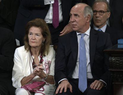 Los jueces de la Corte Suprema de Argentina Elena Highton de Nolasco y Ricardo Lorenzetti.