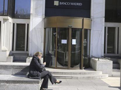 Vista de la sede de Banco de Madrid en la capital madrile&ntilde;a. 