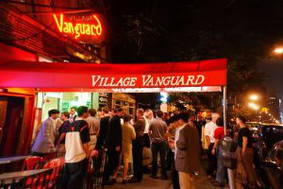 Entrada al Village Vanguard, en Manhattan (Nueva York).
