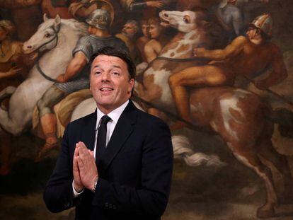 El ex primer ministro italiano, Matteo Renzi, el pasado 12 de diciembre de 2016 en Roma. 