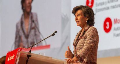 La presidenta del Banco Santander, Ana Botín