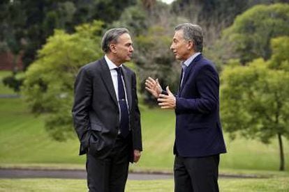 Pichetto y Macri, reunidos este miércoles en la residencia oficial de Olivos.
