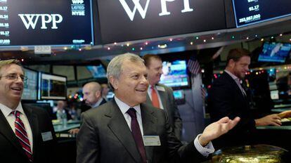 Martin Sorrell en una imagen de archivo en su visita a la Bolsa de Nueva York el pasado diciembre.