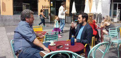 Juan López de Uralde y Alberto Garzón, este jueves.