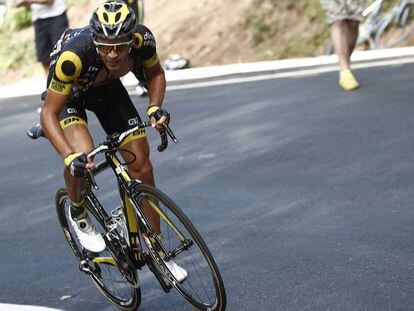 El ciclista Lilian Calmejane, durante la cuarta etapa de la Vuelta.