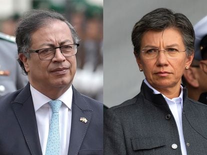 Gustavo Petro y Claudia López.