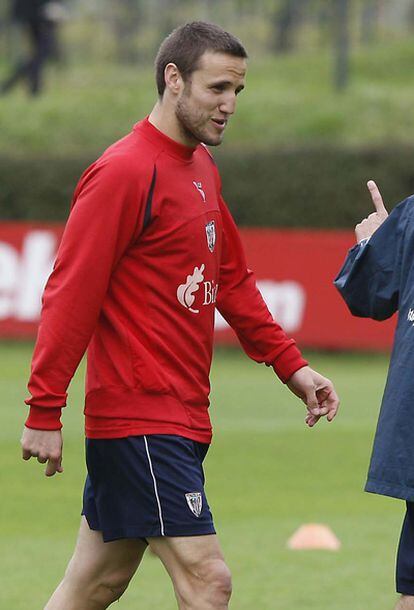 Carlos Gurpegui, en un entrenamiento.