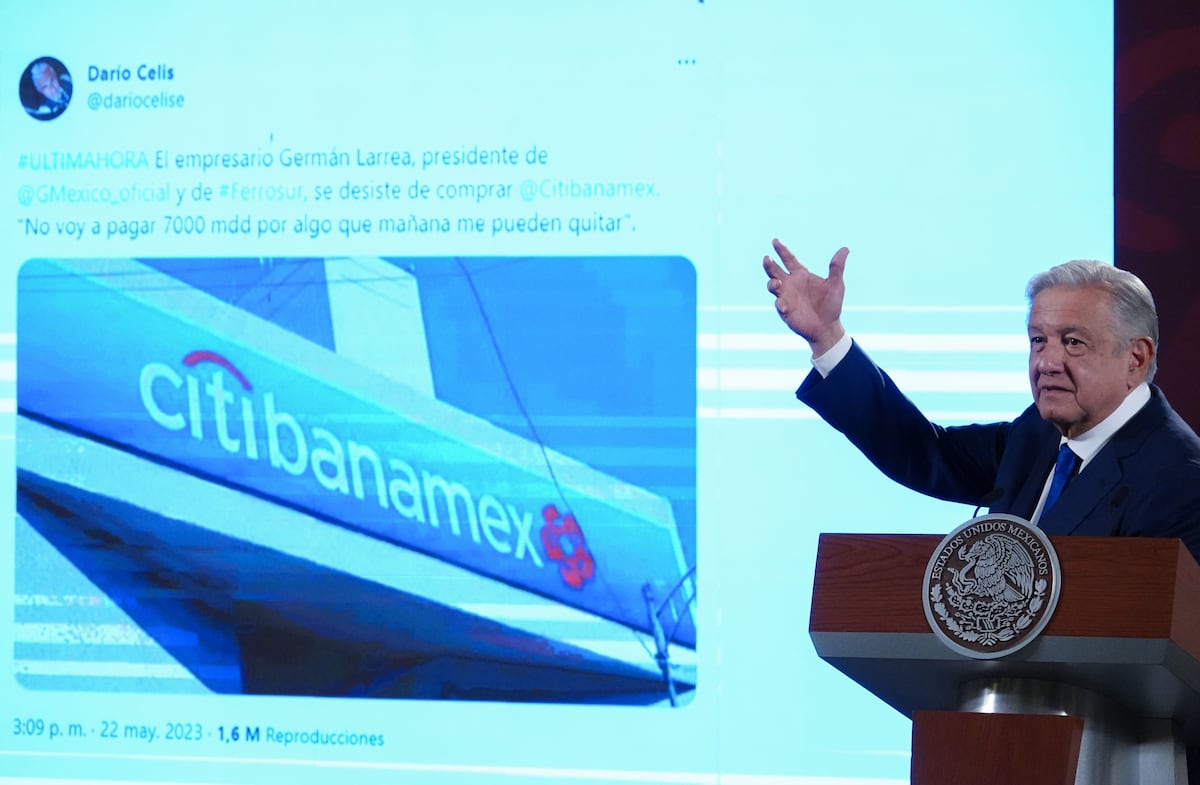 López Obrador sobre la venta de Banamex: “Sí necesitamos un banco, tal vez sea una oportunidad”