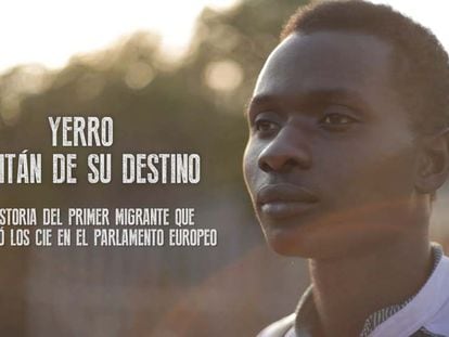 Yerro, el migrante que denunció los CIE en Bruselas