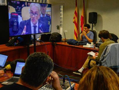 Fernando Blanco, durante su declaración en el juicio. En vídeo, libertad provisional para el padre de Nadia.