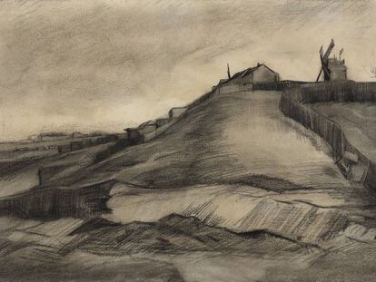 'La colina de Montmartre con una cantera', de Van Gogh, fechado en 1886.