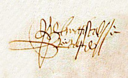 Firma del mariscal Pardo de Cela