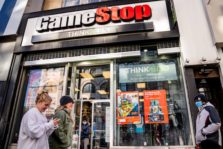Una tienda de GameStop en Nueva York, el pasado enero.