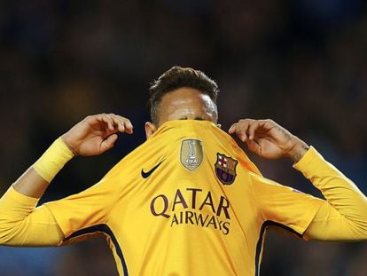 Neymar, durante el partido ante el Atl&eacute;tico.