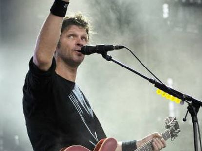 Bertrand Cantat, cantante del grupo D&eacute;troit, en un concierto en Nyon (Suiza) en 2014.