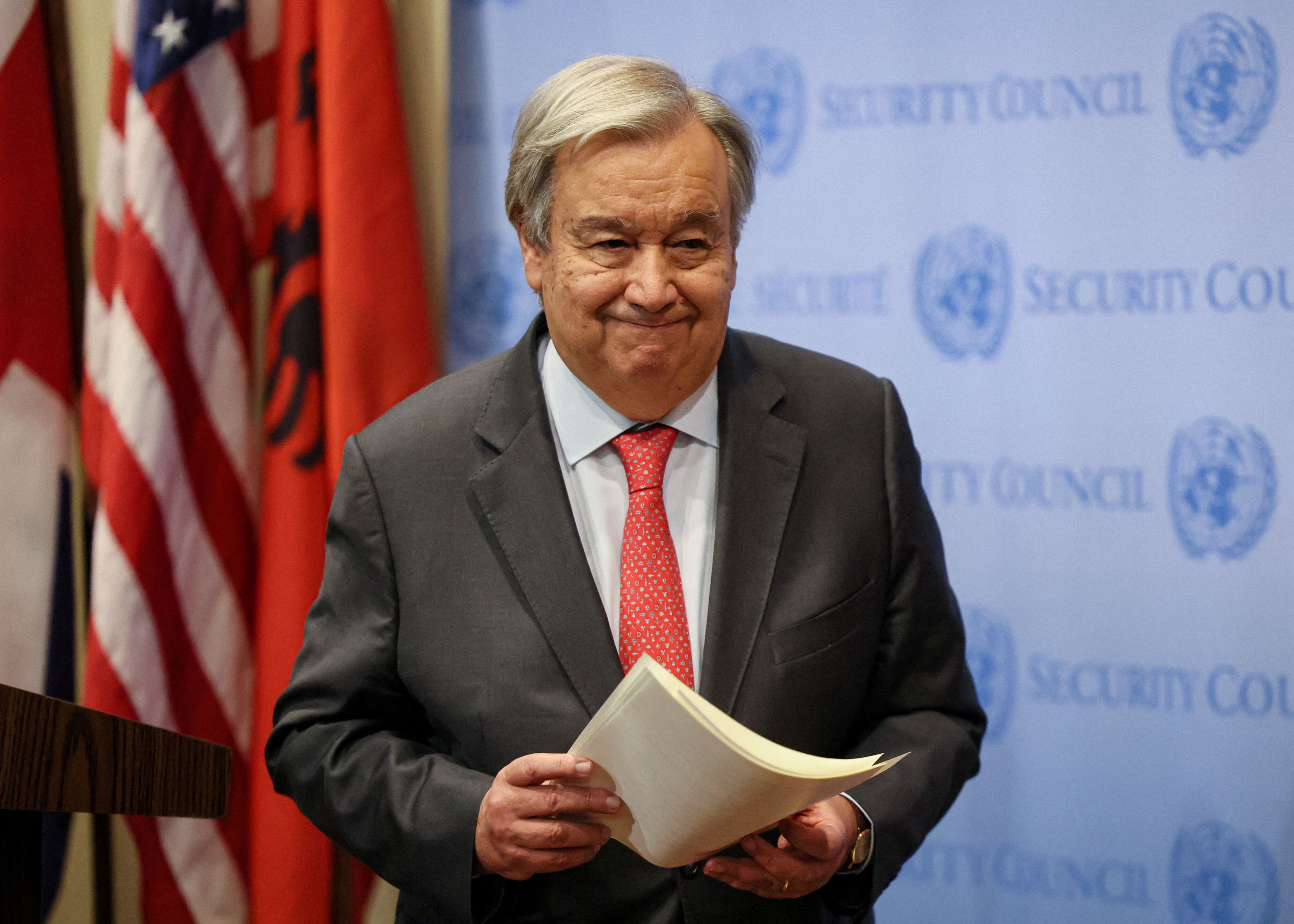 El secretario general de la ONU, António Guterres, este viernes en Nueva York.