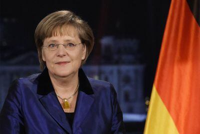 Angela Merkel, durante el mensaje de Año Nuevo a la nación.