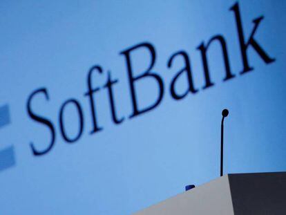 El logo de la teleco Softbank.