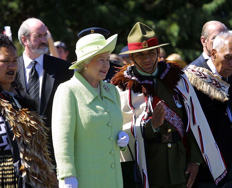 Isabel II de visita oficial en Nueva Zelanda.