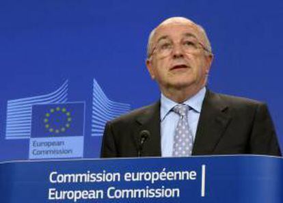 El vicepresidente de la Comisión Europea (CE) y comisario de Competencia, Joaquín Almunia. EFE/Archivo