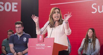 La candidata a la Secretaría General del PSOE, Susana Díaz.