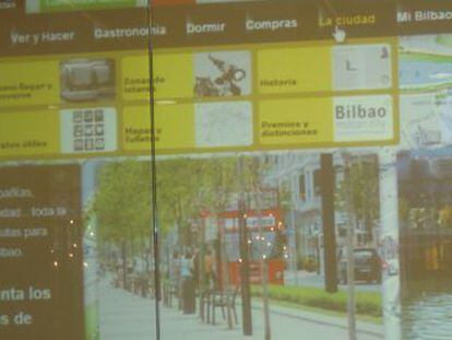 Imagen de la nueva &#039;web&#039; de Bilbao. 