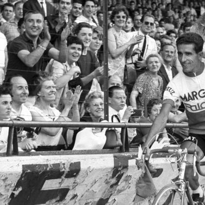 Bahamontes, en el Tour de 1964.