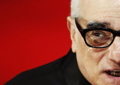 Así fue fotografiado el director de cine Martin Scorsese a su llegada a la gala de los premios BAFTA en Londres.