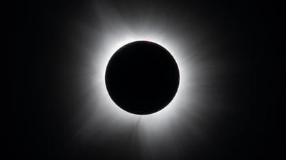 Eclipse solar total del 8 de abril, visto desde Dallas (Texas, EE UU).