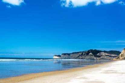 Vista de la playa de Canoa, en Ecuador.