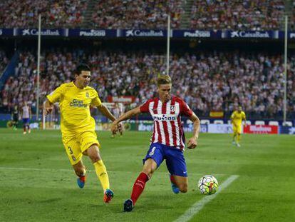 Torres, durante el duelo contra Las Palmas.
